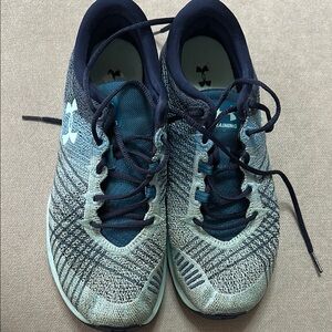 Under Armour Teal and Gray Running Shoes